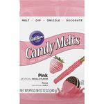 Wilton 1911-1362 Candy Melts, 12-Ounce, Pink