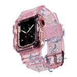 Blingbrione Band with Case Compatible Apple Watch 9 8 45mm/42mm/44mm,Jelly Silicone Soft Wristband and Shockproof Protective Bumper Cover for iphone Watch Series 7 6 5 4 3 2 1 SE.iwatch s8 s7 Sport