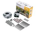 Raindrip R560DP Automatic Drip Irrigation Watering Kit with Customizable Timer for Containers and Hanging Baskets, Waters up to 20 Plants, Includes 20 PC Drippers, Black