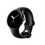 Google Pixel Watch - Android Smartwatch with Fitbit Activity Tracking - Heart Rate Tracking Watch - Matte Black Stainless Steel case with Obsidian Active Band