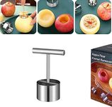 we3 Apple Corer Tool Stainless Steel Multifunction Apple Pear Core Separator Kitchen Tool Easy to Use Durable Apple Corer Remover Fruit Corer for Pears Apples Pineapple, etc (Pack of 1)