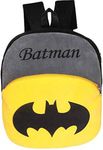 HappyChild Cute Kids School Bag Plush Animal Cartoon Travel Bag for Baby Girl And Boy 1-5 Years (BATMAN)