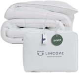 Lincove European Down Comforter King Size - Breathable, Ultra-Soft & Fluffy Comforter Filled with 100% Natural White Down, Luxury Hotel Collection All Season Duvet Insert with Corner Tabs