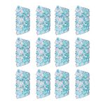 12PCS Artificial Flower Wall Fake Flower Wall Artificial Rose DIY Flower Wall Silk Flower Wall Panel for Wedding Background Decorations Home Garden Party Decor 60 x 40cm, Light Blue