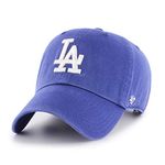 47 Brand MLB Los Angeles Dodgers Clean up Adjustable Hat (Royal, One Size)