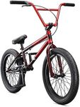 Mongoose Legion L80 Freestyle BMX Bike for Advanced-Level Riders, Adult Men Women, 4130 Chromoly Frame, and 20-Inch Wheels, Red