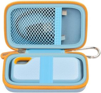 Hard Case Compatible with SanDisk 500GB/1TB/2TB/4TB Extreme Portable SSD - Up to 1050MB/s - USB-C, USB 3.2 Gen 2 - External Solid State Drive. Carrying Travel Holder for Cables - Blue (Box Only)