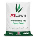 A1 Lawn, Hard Wearing Sports Grass Seed - Fast Growing, Pet & Child Friendly, DEFRA Certified Lawn Seed Mix for Patch Repair, Overseeding & New Lawns, 10kg