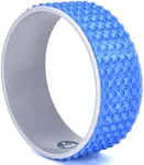 Present Mind Yoga Wheel - 13 x 5.1 inch - Ideal for Yoga Exercise and Practice - Hand Washable Stretcher - Yoga Roller - Durable - Deep Tissue Massage, Spinal Alignment - Back Popper Wheel - Blue