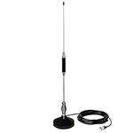 CB Antenna 28 inch for CB Radio 27 Mhz, Portable Indoor/Outdoor Antenna Full Kit with Heavy Duty Magnet Mount Mobile/Car Radio Antenna Compatible with President Midland Cobra Uniden Anytone