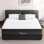 Vantto Queen Mattresses, 12 Inch Memory Foam Hybrid Mattress, Pocket Spring Mattress in a Box for Motion Isolation, Edge Support, Pressure Relief and Supportive, CertiPUR-US, 100 Nights Trial