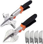 Dekeliy Miter Shears with 22.5 to 135/45 to 135 Degree Adjustable Angle Block for Accurate Angle Cutting of Plastic, Rubber,Wood,Decorative Moldings,PVC,Trim