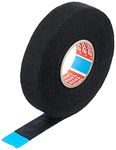 tesa 51608-00001-00 PET Fleece Fabric Tape, 51608 Insulating tape for cable harnesses, Cotton adhesive tape (19mm x 25m)