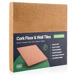 Treefloor Natural Self-Adhesive Cork Tiles - 300mm x 300mm x 4mm (Pack of 25)