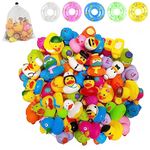 kawaiicrocodile Rubber Duck, Bath Toys, Assortment Mini Duckie Toys, Duck for Jeep, Kids, Party Favors, Beach, Pool, Birthday Party, Easter, Classroom Prizes (25-Pack)