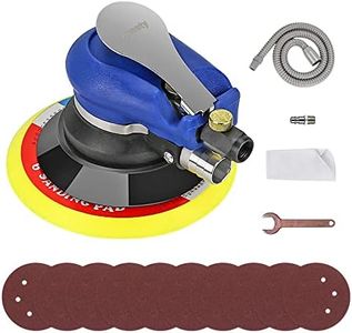 Compressed Air Grinder 6 Inch 150 mm Orbital Sander Sander Pneumatic Eccentric Polishing Machine with Sandpaper for Polishing, Sanding Wood Car Metal