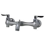 American Standard 8350.235.004 Exposed Yoke Wall-Mount Utility Faucet with Metal Lever Handles, Rough Chrome