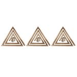 Remedywala Vastu Copper Helix for South East Direction Remedy [11CM X 13 cm Approx] (3 Pieces)