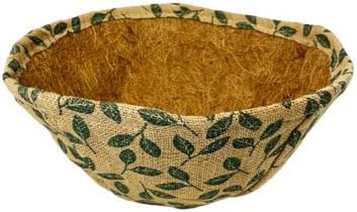 Gardman Leaf Pattern Hanging Basket Liners, 14" Dia. Each, Pack of 30