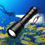 Odepro [492ft Underwater Diving] WD43PRO 1050 Lumens Diving Torch Diving Flashlight LED Scuba Dive Light Night Diving Light WaterProof Dive Light