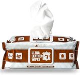 Venture Wipes | Leather Cleaner Wipes, 70 Count | Clean, Condition & Protect Furniture, Apparel, Auto Car Interior, Shoes, Boots, Bags | Extra Large 8" x 10" Size | 70 Count
