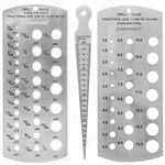 EETools METRIC & IMPERIAL DRILL BIT & TAPERED BORE GAUGE SET Stainless Steel