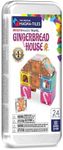 MAGNA-TILES microMAGS 24-Piece Gingerbread House Travel Set, The Original Magnetic Building Brand
