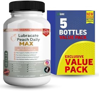 BIOQUIRE Lubricare Peach Daily Max, Vaginal Dryness Support Supplement, 60 Capsules, Vegan, Gluten Free (5)