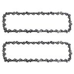 AAAQQ 8 Inch Polesaw Chain fits for Sun Joe SWJ800E SWJ806E SWJ802E Replacement Chain for WEN 4019 Greenworks 20302 20192 Oregon S33 Chainsaw - 3/8" -.050" - 33 DL(2 pcs)