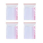 Xhwykzz 2.3x3.5 Inch, 400 Pack, Small Clear Resealable Zipper Poly Bags 2 Mil Thick, Reclosable Zipper Storage Plastic Bags for Jewelry,Candy,Beads