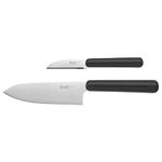 Ikea FEJKA 2-Piece Knife Set, Grey, Stainless Steel