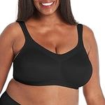 Playtex Women's 18 Hour Lifestyle Wire-Free Bra, Real Black, 38D