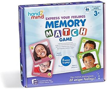 Learning Resources Memory Game Show Feelings, Sentiment Cards for Children, 80 Cards, Card Assignment Game, Socio-Emotional Learning Activities, Game Therapy and Therapy Games for Children, 3+