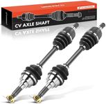 A-Premium Pair (2) Front CV Axle Shaft Assembly Compatible with Kawasaki Prairie 400 1997 1998 1999 2000 2001 2002, Driver and Passenger Side, Replace# 59266-1101