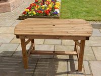 STAFFORDSHIRE GARDEN FURNITURE | WOODEN GARDEN TABLE | 4FT 6 INCH | DELIVERED FULLY ASSEMBLED FURNITURE | FITS UP TO SIX PEOPLE