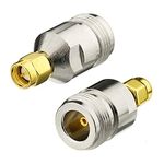 wlaniot Low Loss SMA Male to N-Type Female Coaxial Cable Adapter for WiFi Antenna/Signal Booster/Extender/Repeater/Radio,2-Pack