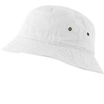 USBingoshop Men Women Unisex 100% Cotton Plain Color Boonie Safari Fishing Bucket Hat Cap (Large/X-Large, 02-White)