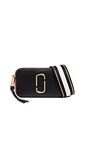 Marc Jacobs Women's The Color-Block Snapshot, Black/Red, One Size