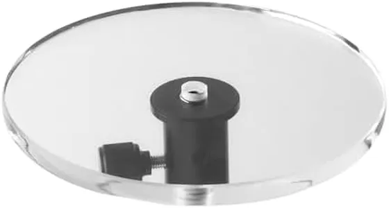 Photography Props Transparent Acrylic Plate Props for Product Shoots with Base, 6 Inch/15 CM, MDAOCRY