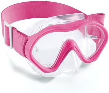 Aegend Kids Swim Goggles Snorkel Diving Mask for Kids Youth 3-15, Knitted Fabric Strap, Anti-Fog 180° Clear View