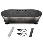 MERACH Vibration Plate for Weight Loss and Shaping, Vibration Plate Exercise Machine with Enhanced Vibration Frequency,99 Speed Levels, Built-in Bluetooth Speaker, LED Touchscreen (Silver)