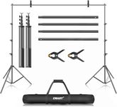 EMART Photo Backdrop Stand 10ftx12ft/ 3mx3.6m Large Photography background stand Heavy Duty Adjustable Support Kit for Video Studio Decoration