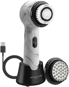 Michael Todd Beauty – Soniclear Petite – Facial Cleansing Brush System – 3-Speeds – Face Cleansing Brush & Exfoliating Face Brush