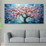 SAF paintings Unframed Rolled Art Print|| Beautiful Tree Canvas Wall Art Print for Home Décor And Office||Unframed canvas Painting For Wall decor||Home wall and Office Interior CR-218