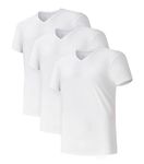 DAVID ARCHY Men's Vests Micro Modal Undershirts with Ultimate Soft 3 Pack V-Neck & Deep V-Neck Short Sleeve Underwear