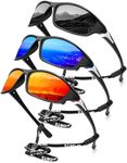 KALIYADI Polarized Sunglasses-Men Sports Sun-glasses: Mens Sunglasses Polarized UV Protection for Fishing Driving Cycling