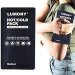 LUMONY® Reusable Hot and Cold Ice Pack for Pain Relief - Medium | Soft and Flexible Gel for Injuries and Pain Relief | Cold Ice Gel Pack for Shoulders, Knee, Back, Neck