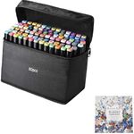 Marker Pens Set 80Pcs Colors Art Marker Pens Set Coloring Drawing Marking, Dual Tip Marker for Kids, Beginners Non-toxic, Quick drying, Durable Non-staining