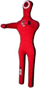 MMA SPORTS MMA Jiu Jitsu Dummies | Grappling Dummy for Adults & Youth | Standing Wrestling Brazilian Unfilled 6 FT Punching Training Dummy Red 6FT / 72 IN
