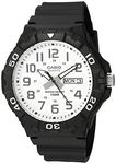 Casio Men's 'Diver Style' Quartz Resin Casual Watch, Color: Black (Model: MRW210H-7AV)